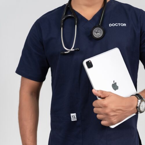 SoftTouch Navy Blue - Scrub Top (Unisex)