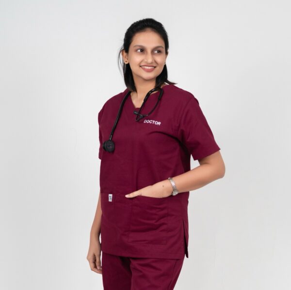 SoftTouch Maroon - Scrub Top (Unisex)