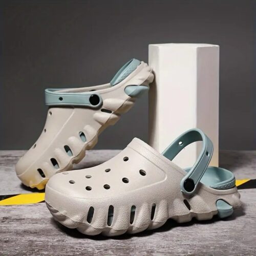 Grey & Blue Clog Shoe