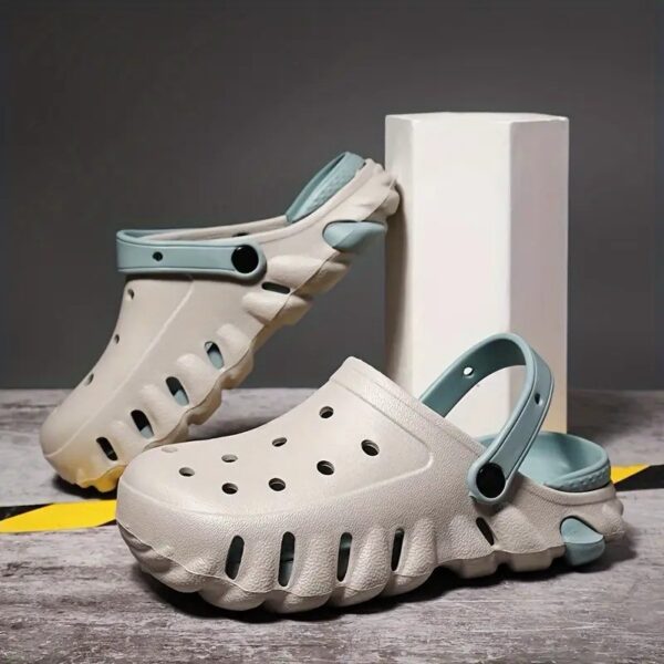 Grey & Blue Clog Shoe