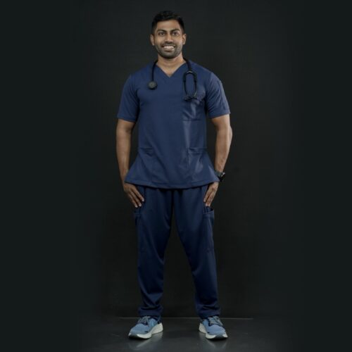 d5612345-6085-4e74-b473-0efc46c79e1d-2 ActiveX Navy Blue - Scrub Set (Unisex)