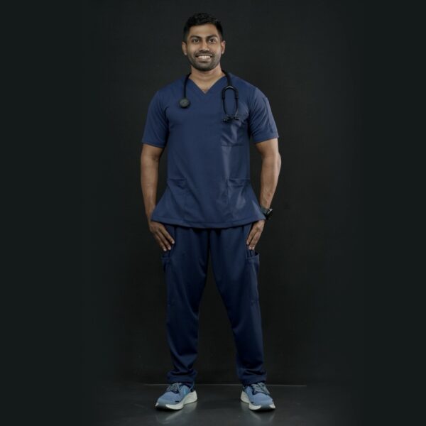 d5612345-6085-4e74-b473-0efc46c79e1d-2 ActiveX Navy Blue - Scrub Set (Unisex)
